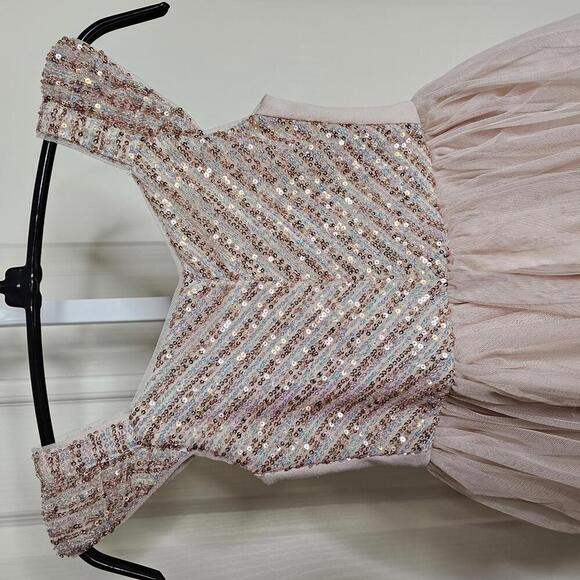 Zenzi Girls' Sequin Dress - Size S (6/7) - Elegant Party Wear - Picture 4 of 5